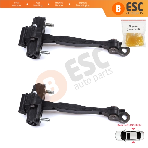 2 Pieces Rear Door Hinge Stop Check Strap Limiter for Citroen C3 Aircross MK2 A88 2017-2024 YQ00232680	