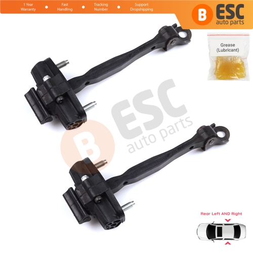2 Pieces Rear Door Hinge Stop Check Strap Limiter for Citroen C3 Aircross MK2 A88 2017-2024 YQ00232680	