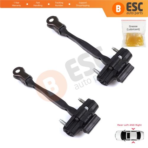 2 Pieces Rear Door Hinge Stop Check Strap Limiter for Citroen C3 Aircross MK2 A88 2017-2024 YQ00232680	