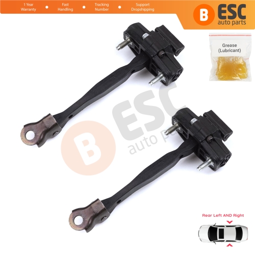2 Pieces Rear Door Hinge Stop Check Strap Limiter for Citroen C3 Aircross MK2 A88 2017-2024 YQ00232680	