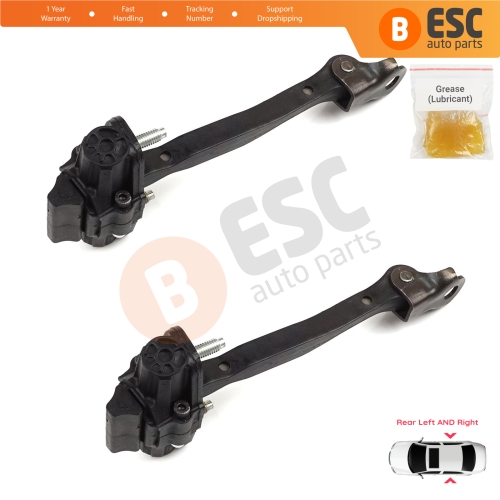 2 Pieces Rear Door Hinge Stop Check Strap Limiter for Citroen C3 Aircross MK2 A88 2017-2024 YQ00232680	
