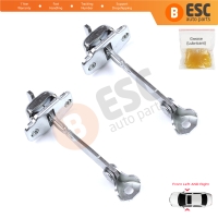 2 Pieces Front Door Hinge Stop Check Strap Limiter for Citroen C1 Peugeot 107 Toyota Aygo 2005-2014 5-Door HB B000760180