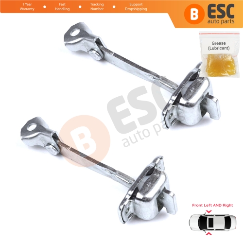 2 Pieces Front Door Hinge Stop Check Strap Limiter for Citroen C1 Peugeot 107 Toyota Aygo 2005-2014 5-Door HB B000760180