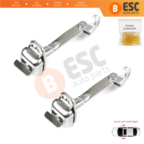 2 Pieces Front Door Hinge Stop Check Strap Limiter for Citroen C1 Peugeot 107 Toyota Aygo 2005-2014 5-Door HB B000760180