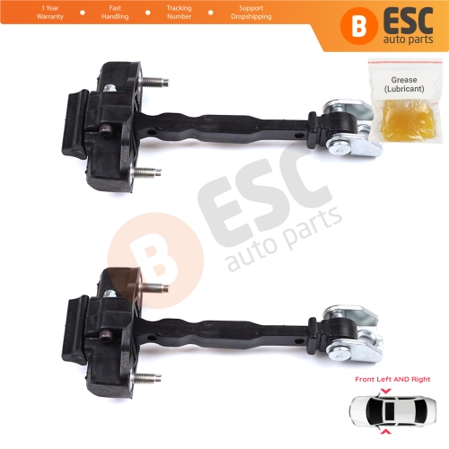 2 Pieces Front Door Hinge Stop Check Strap Limiter for Peugeot 308 MK3 408 Crossover DS4 Opel Astra L 2021-On 5-Door 9830837080