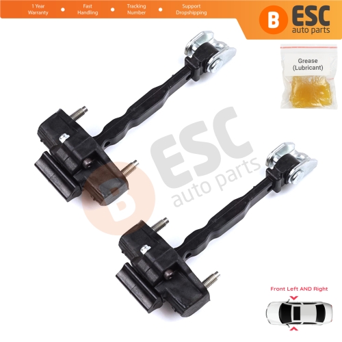 2 Pieces Front Door Hinge Stop Check Strap Limiter for Peugeot 308 MK3 408 Crossover DS4 Opel Astra L 2021-On 5-Door 9830837080
