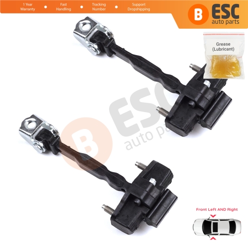2 Pieces Front Door Hinge Stop Check Strap Limiter for Peugeot 308 MK3 408 Crossover DS4 Opel Astra L 2021-On 5-Door 9830837080