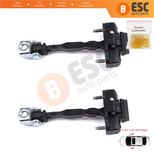 2 Pieces Front Door Hinge Stop Check Strap Limiter for Peugeot 308 MK3 408 Crossover DS4 Opel Astra L 2021-On 5-Door 9830837080