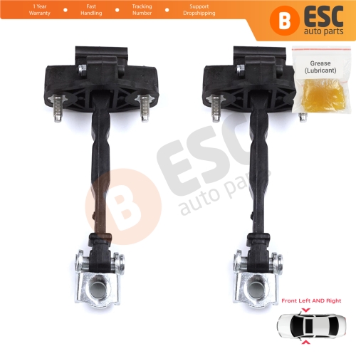 2 Pieces Front Door Hinge Stop Check Strap Limiter for Peugeot 308 MK3 408 Crossover DS4 Opel Astra L 2021-On 5-Door 9830837080
