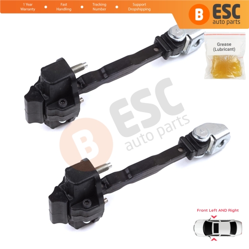 2 Pieces Front Door Hinge Stop Check Strap Limiter for Peugeot 308 MK3 408 Crossover DS4 Opel Astra L 2021-On 5-Door 9830837080