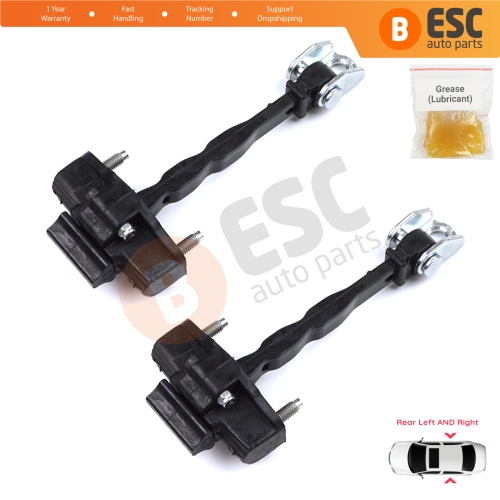 2 Pieces Rear Door Hinge Stop Check Strap Limiter for Peugeot 308 MK3 408 Crossover DS4 Opel Astra L 2021-On 5-Door 9830834180