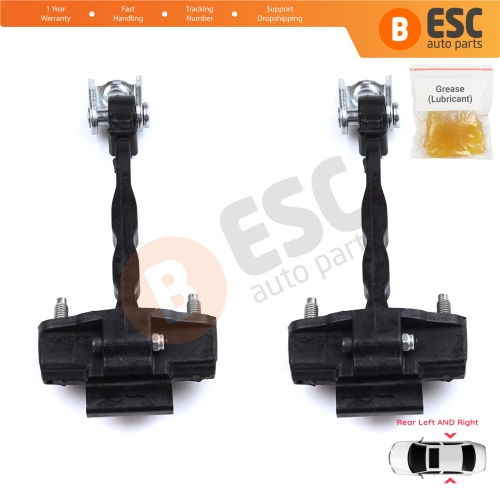 2 Pieces Rear Door Hinge Stop Check Strap Limiter for Peugeot 308 MK3 408 Crossover DS4 Opel Astra L 2021-On 5-Door 9830834180