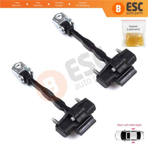 2 Pieces Rear Door Hinge Stop Check Strap Limiter for Peugeot 308 MK3 408 Crossover DS4 Opel Astra L 2021-On 5-Door 9830834180