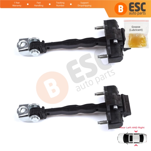 2 Pieces Rear Door Hinge Stop Check Strap Limiter for Peugeot 308 MK3 408 Crossover DS4 Opel Astra L 2021-On 5-Door 9830834180