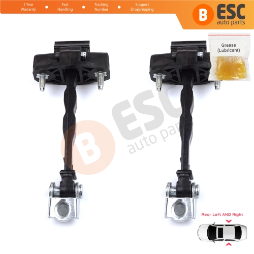 2 Pieces Rear Door Hinge Stop Check Strap Limiter for Peugeot 308 MK3 408 Crossover DS4 Opel Astra L 2021-On 5-Door 9830834180