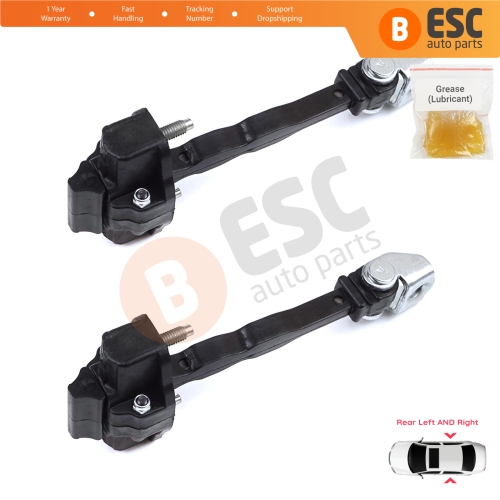 2 Pieces Rear Door Hinge Stop Check Strap Limiter for Peugeot 308 MK3 408 Crossover DS4 Opel Astra L 2021-On 5-Door 9830834180