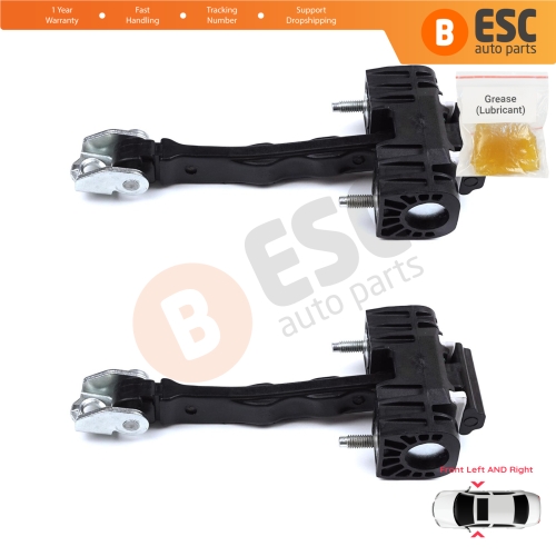 2 Pieces Front Door Hinge Stop Check Strap Limiter for Peugeot 508 508L MK2 R83 2018-On 4/5 Door 9816674280