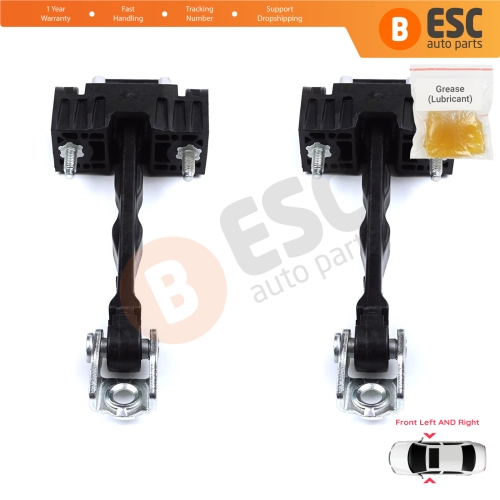 2 Pieces Front Door Hinge Stop Check Strap Limiter for Peugeot 508 508L MK2 R83 2018-On 4/5 Door 9816674280