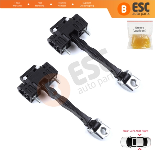2 Pieces Rear Door Hinge Stop Check Strap Limiter for Peugeot 508 508L MK2 R83 2018-On 4/5 Door 9816673280