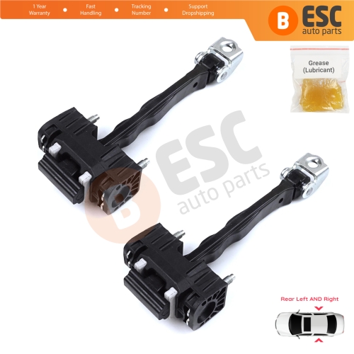 2 Pieces Rear Door Hinge Stop Check Strap Limiter for Peugeot 508 508L MK2 R83 2018-On 4/5 Door 9816673280