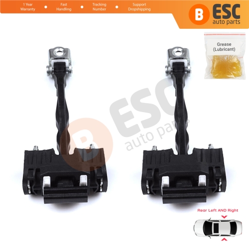 2 Pieces Rear Door Hinge Stop Check Strap Limiter for Peugeot 508 508L MK2 R83 2018-On 4/5 Door 9816673280