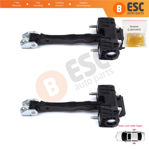 2 Pieces Rear Door Hinge Stop Check Strap Limiter for Peugeot 508 508L MK2 R83 2018-On 4/5 Door 9816673280