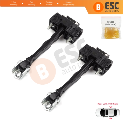 2 Pieces Rear Door Hinge Stop Check Strap Limiter for Peugeot 508 508L MK2 R83 2018-On 4/5 Door 9816673280