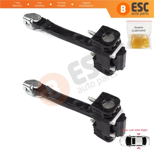 2 Pieces Rear Door Hinge Stop Check Strap Limiter for Peugeot 508 508L MK2 R83 2018-On 4/5 Door 9816673280