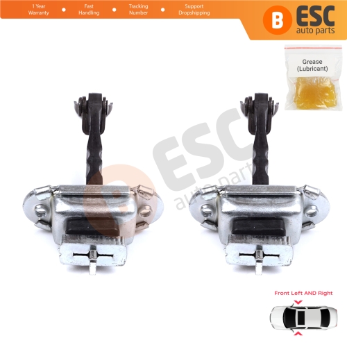 2 Pieces Front Door Hinge Stop Check Strap Limiter for Citroen C1 Peugeot 108 Toyota Aygo MK2 2014-On 5-Door B000873180