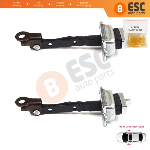 2 Pieces Front Door Hinge Stop Check Strap Limiter for Citroen C1 Peugeot 108 Toyota Aygo MK2 2014-On 5-Door B000873180