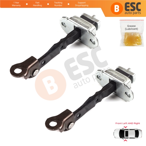 2 Pieces Front Door Hinge Stop Check Strap Limiter for Citroen C1 Peugeot 108 Toyota Aygo MK2 2014-On 5-Door B000873180