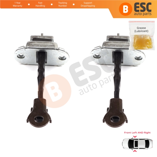 2 Pieces Front Door Hinge Stop Check Strap Limiter for Citroen C1 Peugeot 108 Toyota Aygo MK2 2014-On 5-Door B000873180