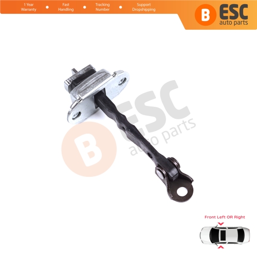 Front Door Hinge Stop Check Strap Limiter for Citroen C1 Peugeot 108 Toyota Aygo MK2 2014-On 5-Door B000873180