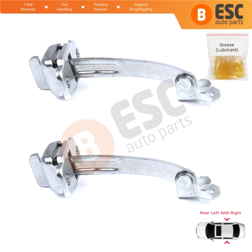 2 Pieces Rear Door Hinge Stop Check Strap Limiter for Citroen C1 Peugeot 107 Toyota Aygo 2005-2014 5-Door HB 9181J6