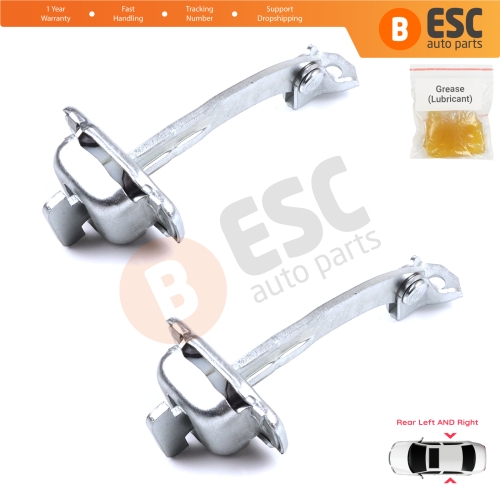 2 Pieces Rear Door Hinge Stop Check Strap Limiter for Citroen C1 Peugeot 107 Toyota Aygo 2005-2014 5-Door HB 9181J6