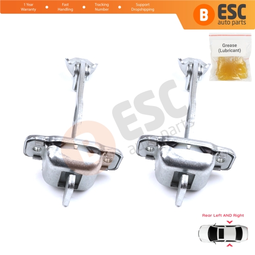 2 Pieces Rear Door Hinge Stop Check Strap Limiter for Citroen C1 Peugeot 107 Toyota Aygo 2005-2014 5-Door HB 9181J6