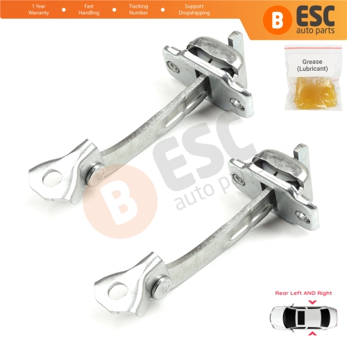 2 Pieces Rear Door Hinge Stop Check Strap Limiter for Citroen C1 Peugeot 107 Toyota Aygo 2005-2014 5-Door HB 9181J6