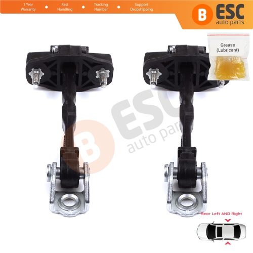 2 Pieces Rear Door Hinge Stop Check Strap Limiter for Citroen C4 e-C4 C4X e-C4X MK3 2020-On 9831196980