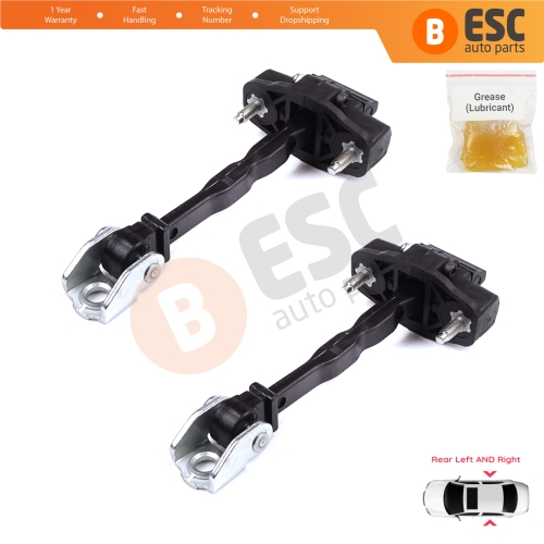 2 Pieces Rear Door Hinge Stop Check Strap Limiter for Citroen C4 e-C4 C4X e-C4X MK3 2020-On 9831196980
