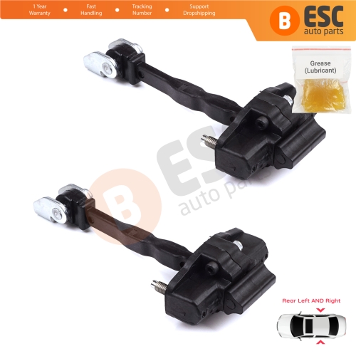 2 Pieces Rear Door Hinge Stop Check Strap Limiter for Citroen C4 e-C4 C4X e-C4X MK3 2020-On 9831196980