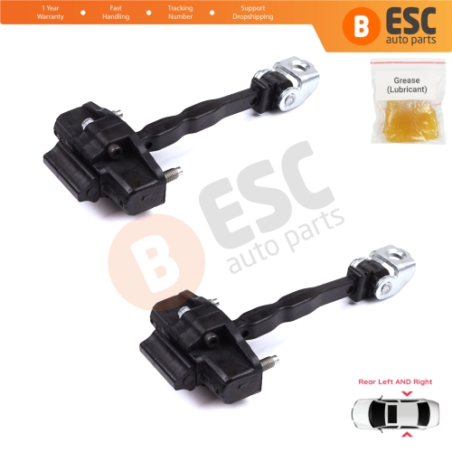 2 Pieces Rear Door Hinge Stop Check Strap Limiter for Citroen C4 e-C4 C4X e-C4X MK3 2020-On 9831196980