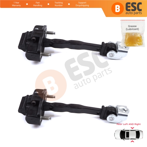 2 Pieces Rear Door Hinge Stop Check Strap Limiter for Citroen C4 e-C4 C4X e-C4X MK3 2020-On 9831196980