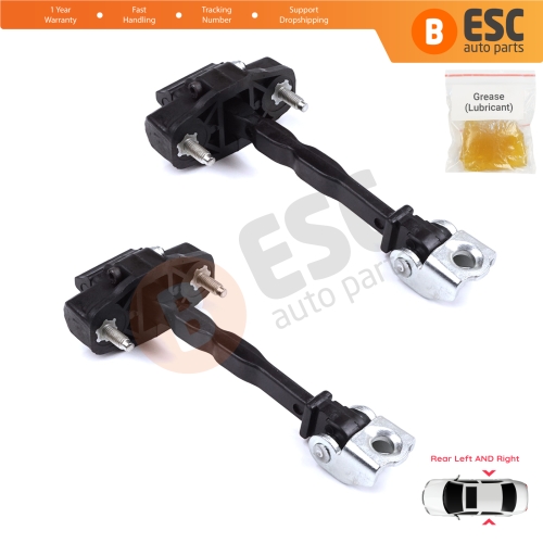 2 Pieces Rear Door Hinge Stop Check Strap Limiter for Citroen C4 e-C4 C4X e-C4X MK3 2020-On 9831196980