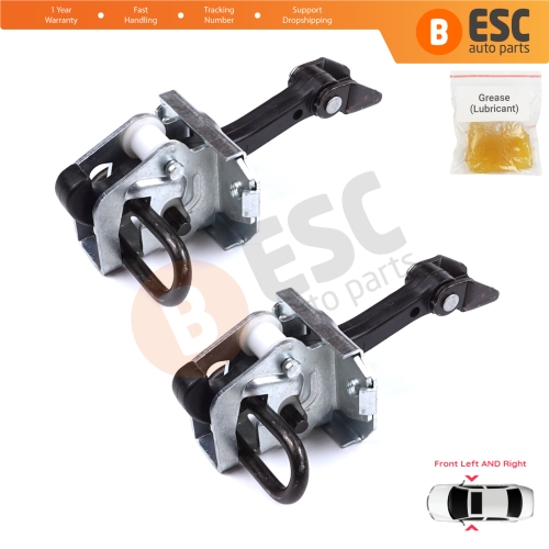 2 Pieces Front Door Hinge Brake Stop Check Strap Limiter 51218160959 for BMW 3 E46 Saloon Estate