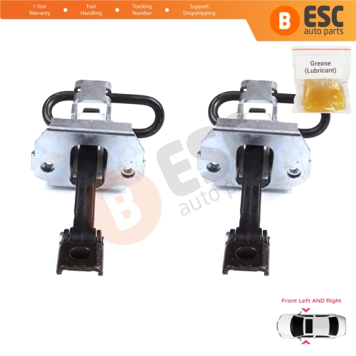 2 Pieces Front Door Hinge Brake Stop Check Strap Limiter 51218160959 for BMW 3 E46 Saloon Estate