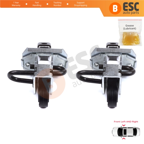 2 Pieces Door Hinge Brake Stop Check Strap Limiter for BMW 3 E46 Coupe Convertible 2000-2006 Pre-Facelift 51218204173