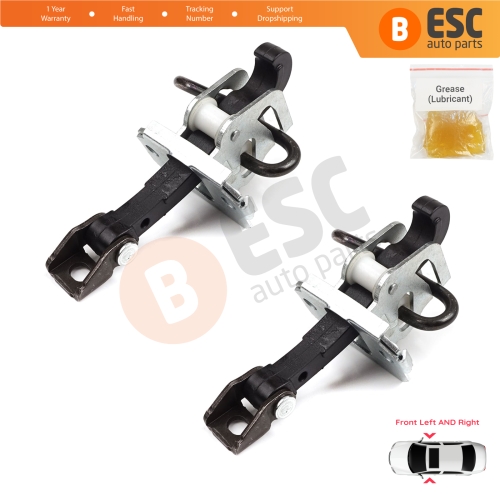 2 Pieces Door Hinge Brake Stop Check Strap Limiter for BMW 3 E46 Coupe Convertible 2000-2006 Pre-Facelift 51218204173
