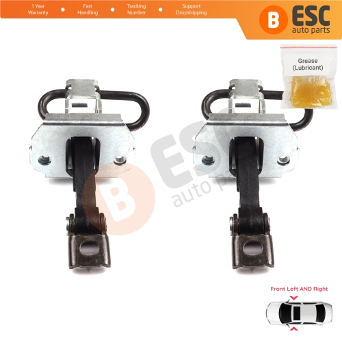 2 Pieces Door Hinge Brake Stop Check Strap Limiter for BMW 3 E46 Coupe Convertible 2000-2006 Pre-Facelift 51218204173