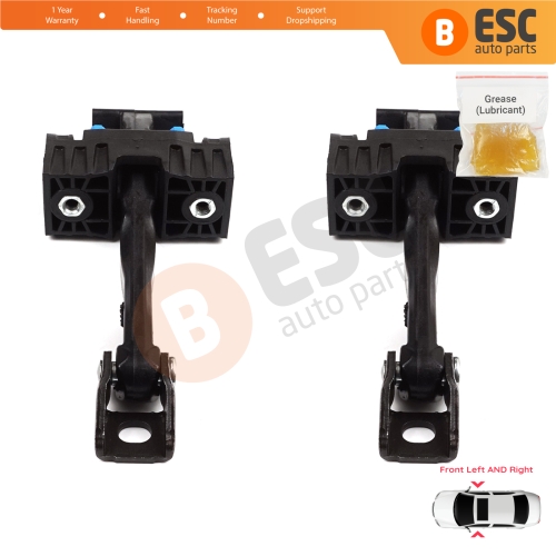 2 Pieces Front Door Hinge Brake Stop Check Strap Limiter for Mini Cooper MK1 MK2 R50 R52 R53 R55 R56 R57 R58 R59 2003-2015 51217176811