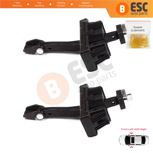 2 Pieces Door Hinge Brake Stop Check Strap Limiter for BMW 3 Series E46 Compact E46/5 2001-2005 3-Door 51218265545	